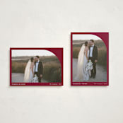 "Arched Simplicity" - Holiday Cards in Holly Berry by Oma N. Ramkhelawan - Photo Orientation Options
