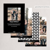 "Picture Perfect" - Holiday Cards in Snowflake by Lehan Veenker - Back of Card Options