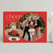 "circle duo" - Holiday Cards in Candied Apple by Lori Wemple - Front
