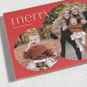 "circle duo" - Holiday Cards in Candied Apple by Lori Wemple - Detail
