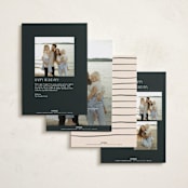 "Decking New Halls" - Holiday Cards in Midnight Forest by Julie Murray - Back of Card Options