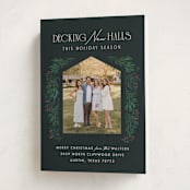 "Decking New Halls" - Holiday Cards in Midnight Forest by Julie Murray - Folded Card