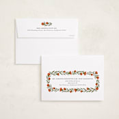 "wreath wrap" - Holiday Cards in Candied Apple by Jen Owens - FREE Recipient Addressing