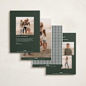 "Scattered Trees" - Holiday Cards in Fern by Michelle Taylor - Back of Card Options