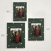 "Scattered Trees" - Holiday Cards in Fern by Michelle Taylor - Formats Available