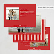 "Very Merry Christmas!" - Holiday Cards in Cranberry by Wildfield Paper Co - Back of Card Options