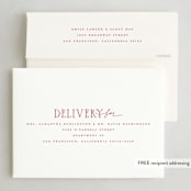 "Very Merry Christmas!" - Holiday Cards in Cranberry by Wildfield Paper Co - FREE Recipient Addressing