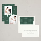 "Curve" - Holiday Cards in Forest Fog by Carolyn MacLaren - Assembled
