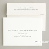 "Curve" - Holiday Cards in Forest Fog by Carolyn MacLaren - FREE Recipient Addressing