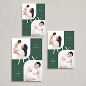 "Curve" - Holiday Cards in Forest Fog by Carolyn MacLaren - Formats Available