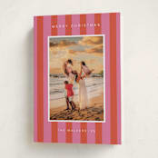 "Cabana" - Holiday Cards in Strawberry by Morgan Kendall - Folded Card