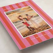 "Cabana" - Holiday Cards in Strawberry by Morgan Kendall - Detail