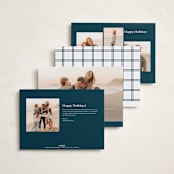 "It's A Wonderful Life" - Holiday Cards in Midnight by Paula Pecevich - Back of Card Options