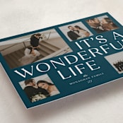 "It's A Wonderful Life" - Holiday Cards in Midnight by Paula Pecevich - Detail