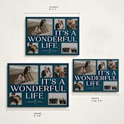 "It's A Wonderful Life" - Holiday Cards in Midnight by Paula Pecevich - Formats Available