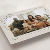 "Cascading Bow" - Holiday Cards in Putty by Lauren Chism - Detail