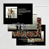 "Minimal Modern holiday" - Holiday Cards in Coal by Jackie Crawford - Back of Card Options