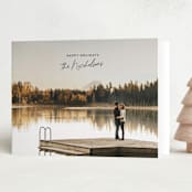 "Minimal Modern holiday" - Holiday Cards in Coal by Jackie Crawford - Folded Card