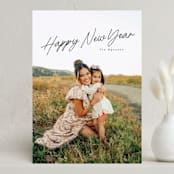 "Holiday Minimalist" - Holiday Cards in Coal by Design Lotus - Front