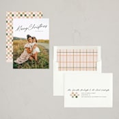 "Holiday Minimalist" - Holiday Cards in Coal by Design Lotus - Assembled