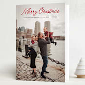 "Christmas Classic" - Holiday Cards in Rouge by Sara Hicks Malone - Folded Card