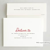 "Christmas Classic" - Holiday Cards in Rouge by Sara Hicks Malone - FREE Recipient Addressing