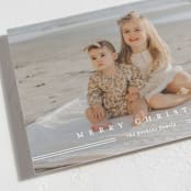 "Simple Stripe" - Holiday Cards in Snow by Jennifer Postorino - Detail