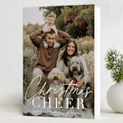 "Christmas Cheer" - Holiday Cards in Snow by Sara Hicks Malone - Folded Card