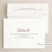 "Good Boy" - Holiday Cards in Crimson by J. Dario Design Co. - FREE Recipient Addressing