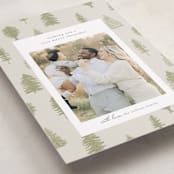 "All Evergreen" - Holiday Cards in Greenery by Heather Cairl - Detail
