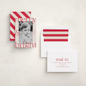 "Candy Canes" - Holiday Cards in Candy Cane by Maria Alou - Assembled