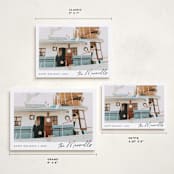 "Scripted Penmanship Frame" - Holiday Cards in Snow by Jackie Crawford - Formats Available