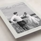 "Chic Script" - Holiday Cards in Dove by Nicoletta Savod - Detail