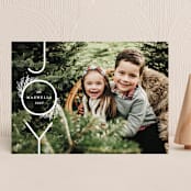 "Infinite Joy" - Holiday Cards in Snow by Ally Madison - Front