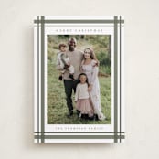 "Traditional Plaid" - Holiday Cards in Sage by Ashley Presutti Beasley - Front