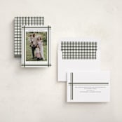 "Traditional Plaid" - Holiday Cards in Sage by Ashley Presutti Beasley - Assembled