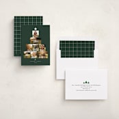 "Starry Tree" - Holiday Cards in Pine by Adelyn T. - Assembled