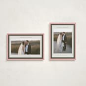 "Modern striped frame" - Holiday Cards in Candy Cane by Jackie Crawford - Photo Orientation Options