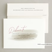 "Sheer Wash" - Holiday Cards in Cherry by Nicoletta Savod - FREE Recipient Addressing