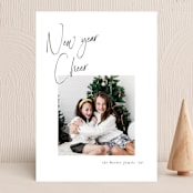 "Handwritten Wishes" - Holiday Cards in Ice by Nicole Walsh - Front