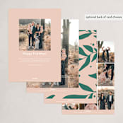 "encompassing" - Holiday Cards in Blush by Olivia Goree - Back of Card Options