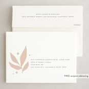 "encompassing" - Holiday Cards in Blush by Olivia Goree - FREE Recipient Addressing