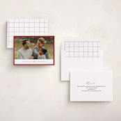 "Edge" - Holiday Cards in Berry by Angela Thompson - Assembled