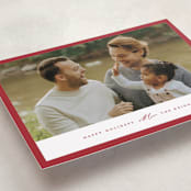 "Edge" - Holiday Cards in Berry by Angela Thompson - Detail