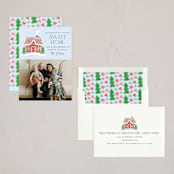 "Home Sweet Home" - Holiday Cards in Lollipop by Brooke Chandler - Assembled
