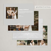 "Christmas eve" - Holiday Cards in Midnight by Anna Joseph - Back of Card Options