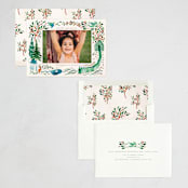 "Festive Forest" - Holiday Cards in Pea by Morgan Ramberg - Assembled