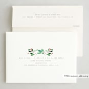 "Festive Forest" - Holiday Cards in Pea by Morgan Ramberg - FREE Recipient Addressing