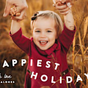 "happy trails" - Holiday Cards in Powder by Sara Hicks Malone - Detail