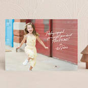 "Personal Note" - Holiday Cards in White by Design Lotus - Front